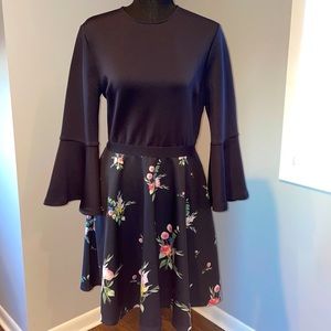 Ted Baker Navy Blue Scuba Dress